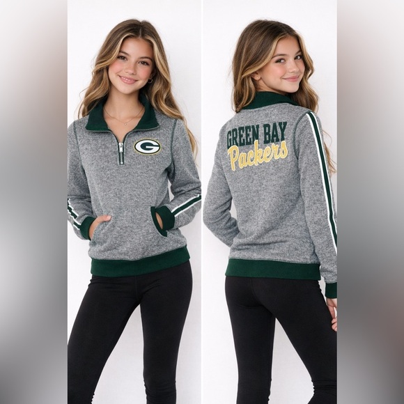 NFL Tops - NFL Junior collection Packers collared qua…